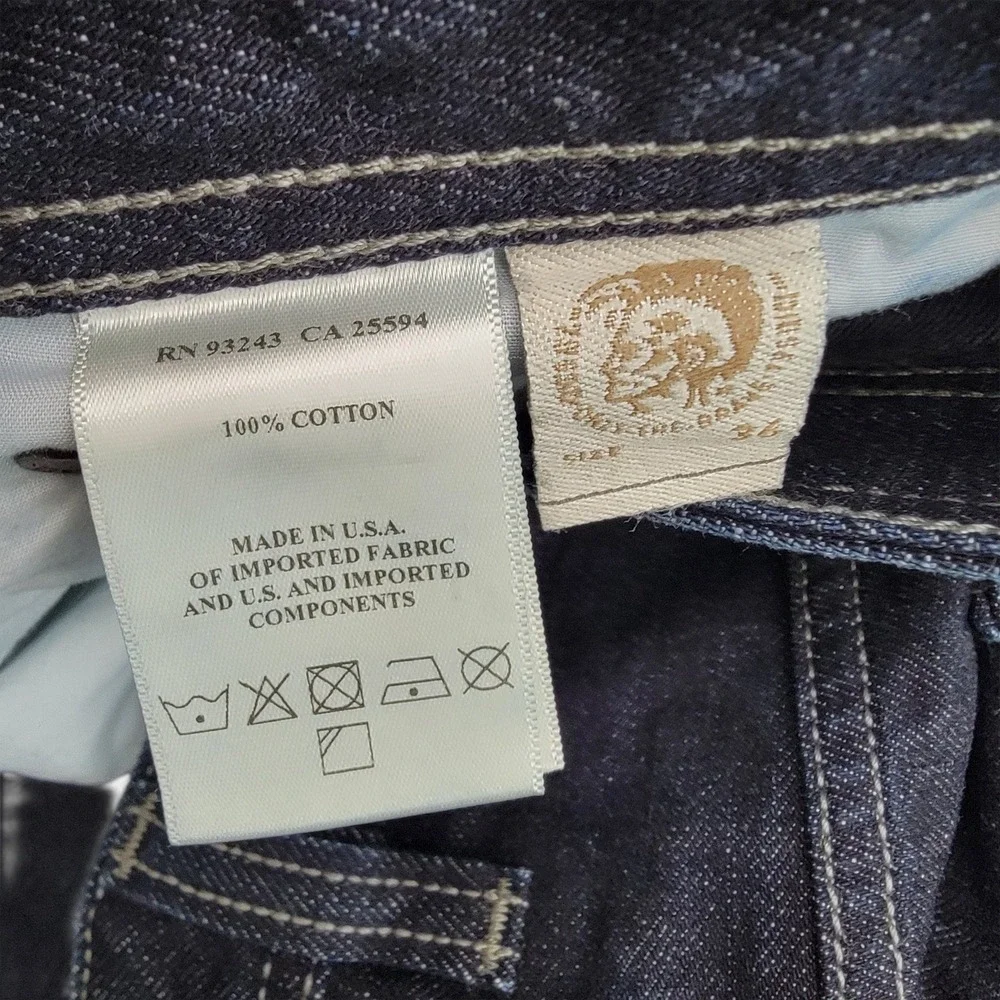 Diesel Viker Regular Straight Jeans Mens 36x34 Dark Blue Denim Button Fly ORZ29